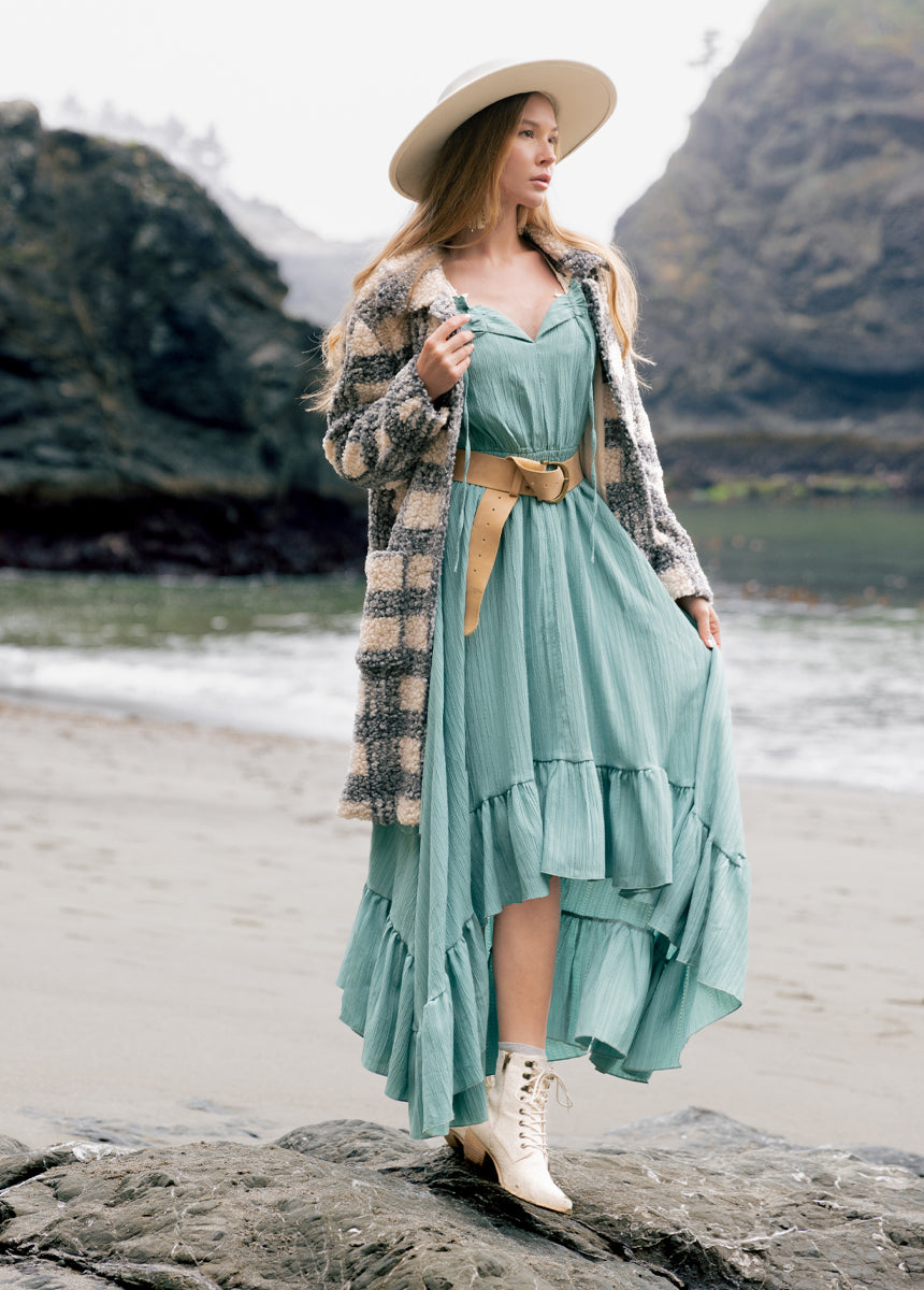 Gwenaelle Dress in Ocean Green