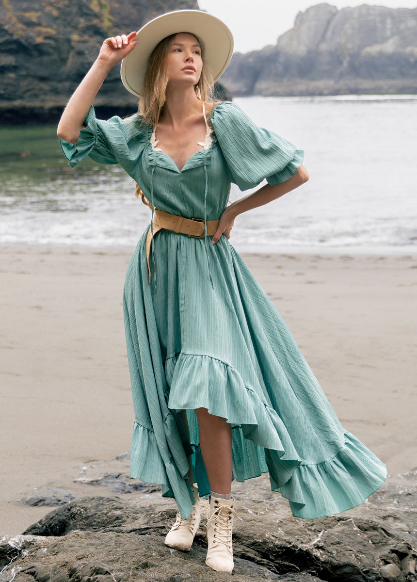 Gwenaelle Dress in Ocean Green