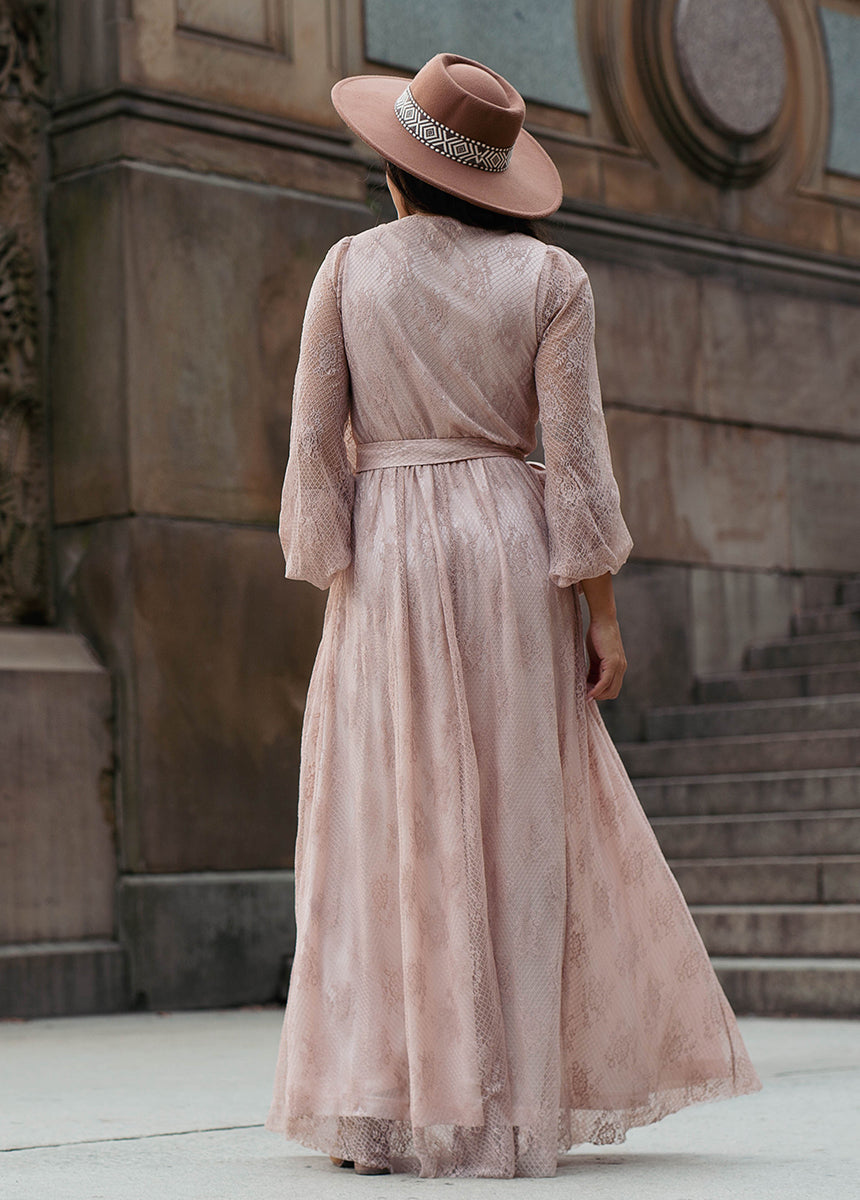 Haley Dress in Nude Pink