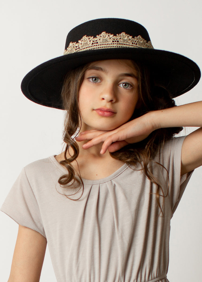 Hallie Hat in Black