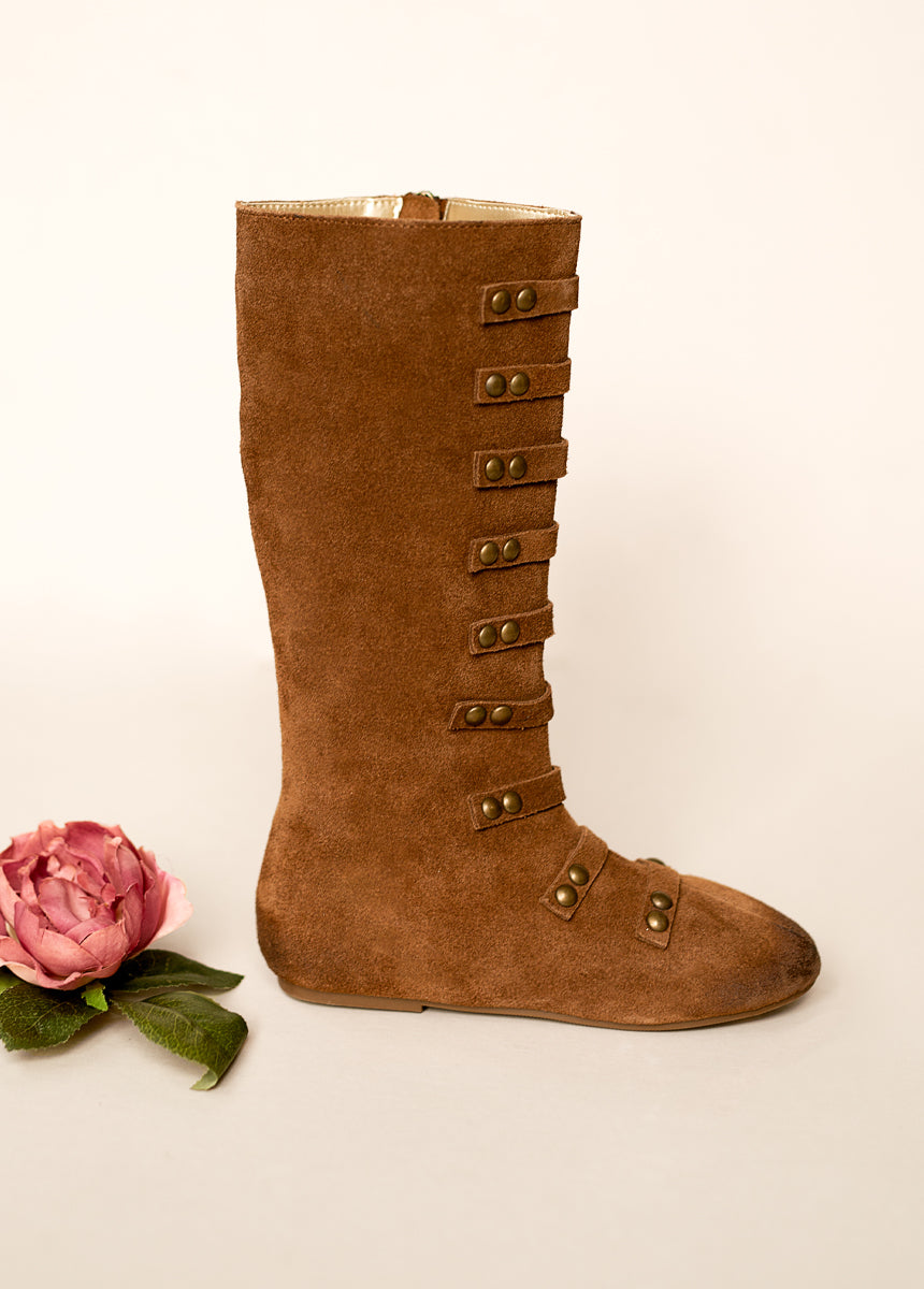 Freya Leather Boot in Chestnut