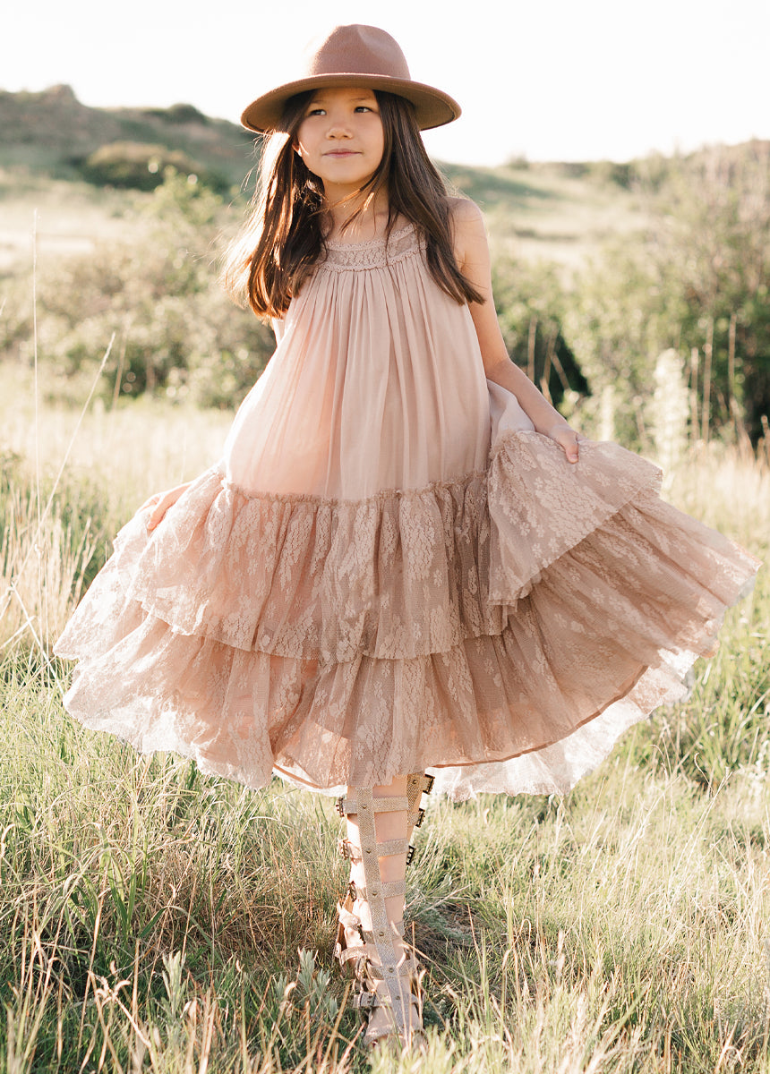 Catrina Dress in Desert Shell