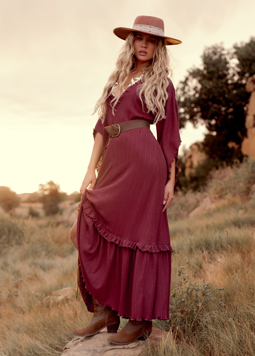 Honey Dress in Rosewood