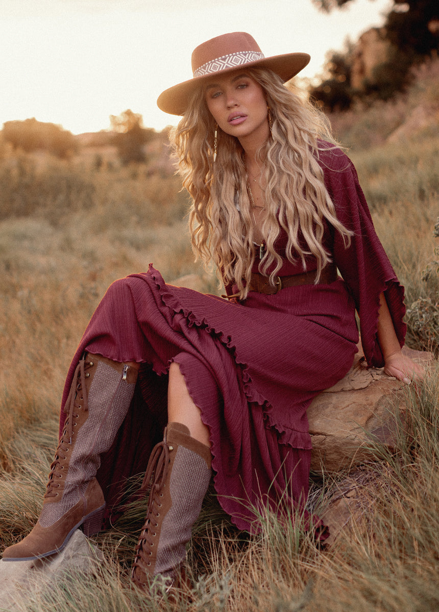 Honey Dress in Rosewood