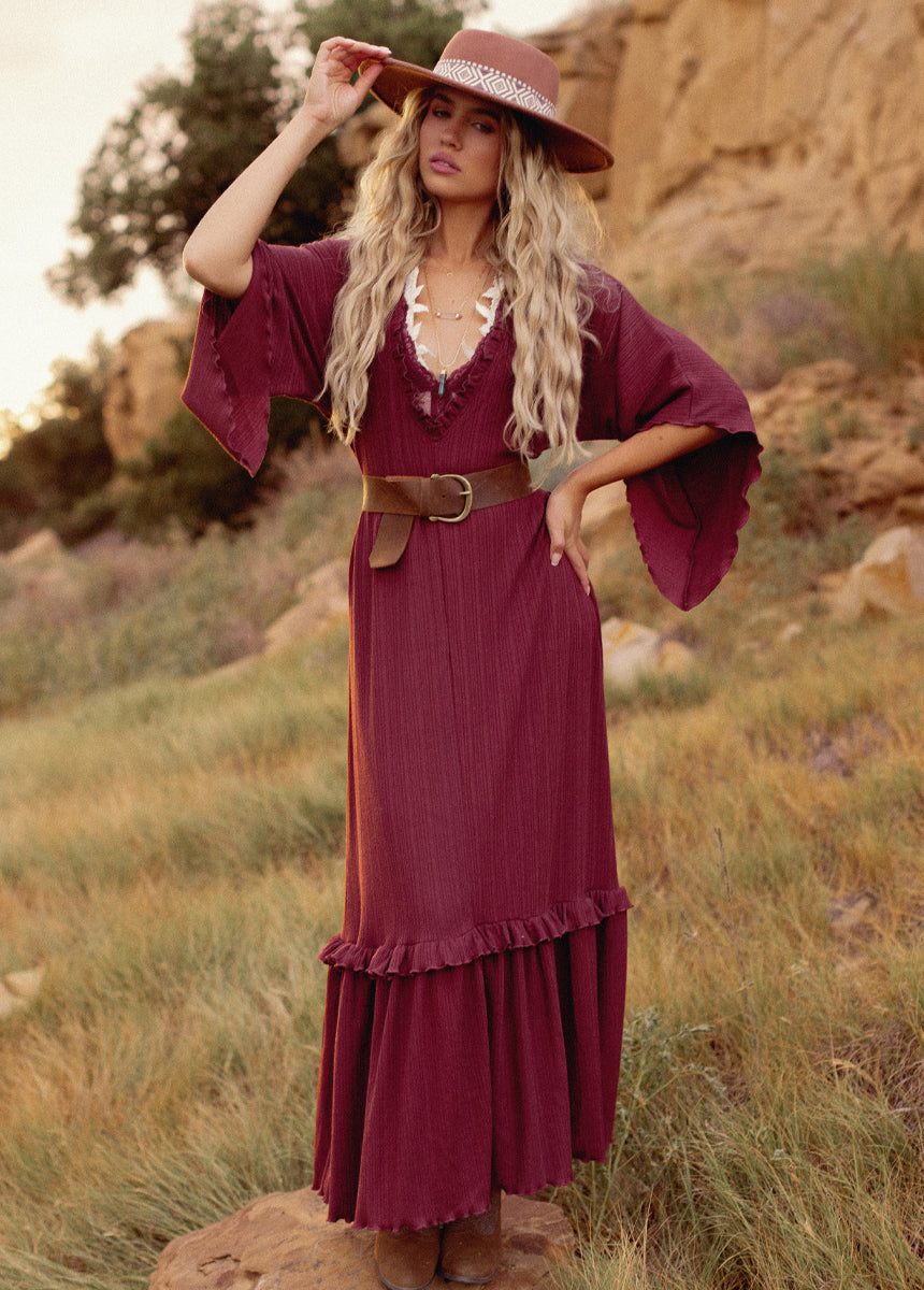 Honey Dress in Rosewood