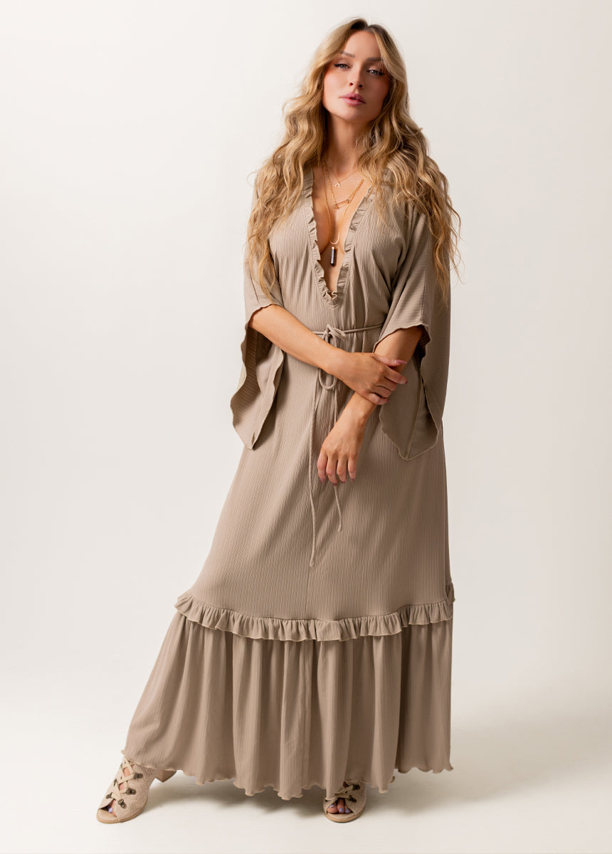 Honey Dress in Almond