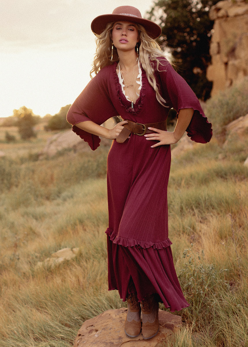 Honey Dress in Rosewood