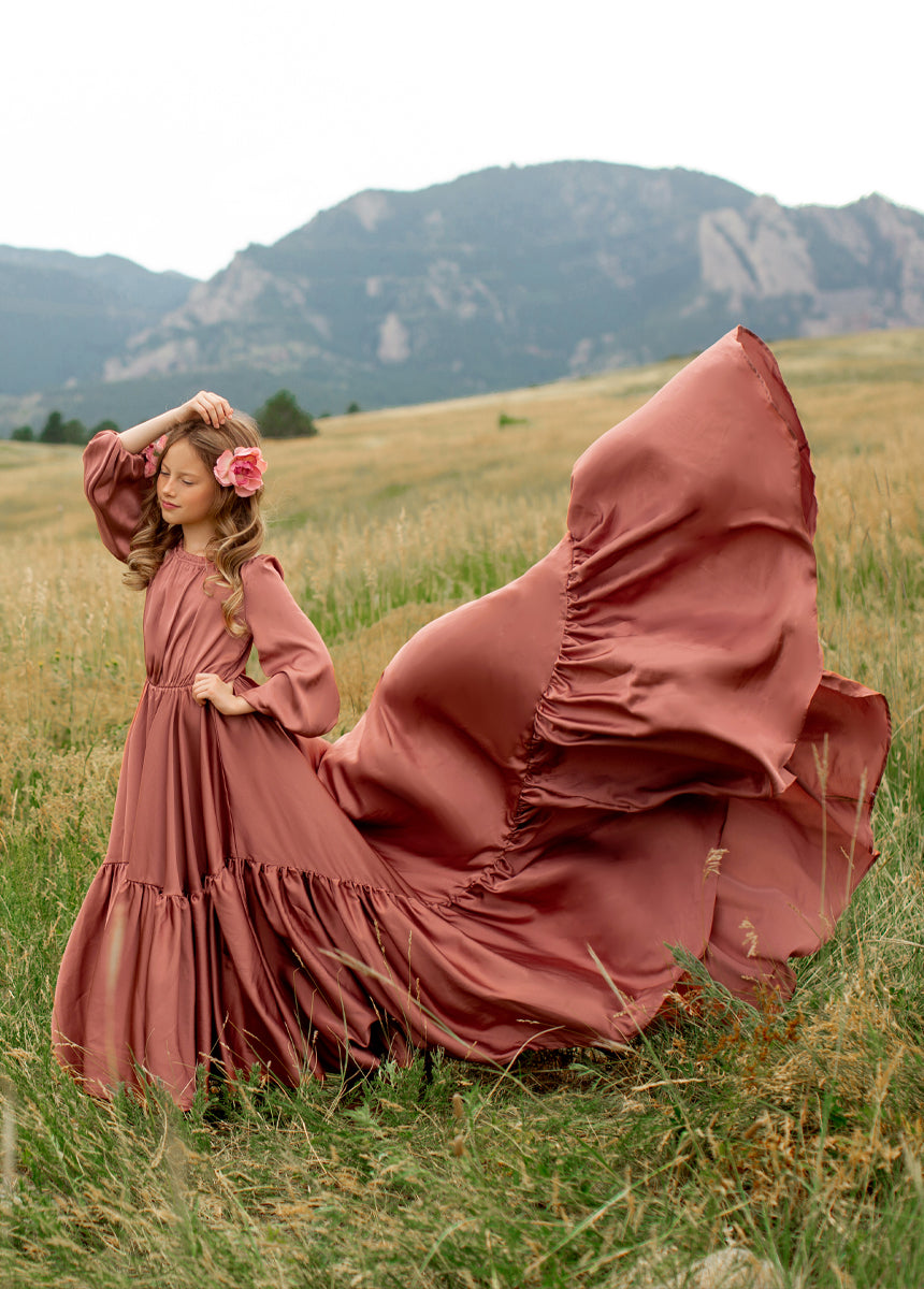 Leana Impact Dress in Cedarwood