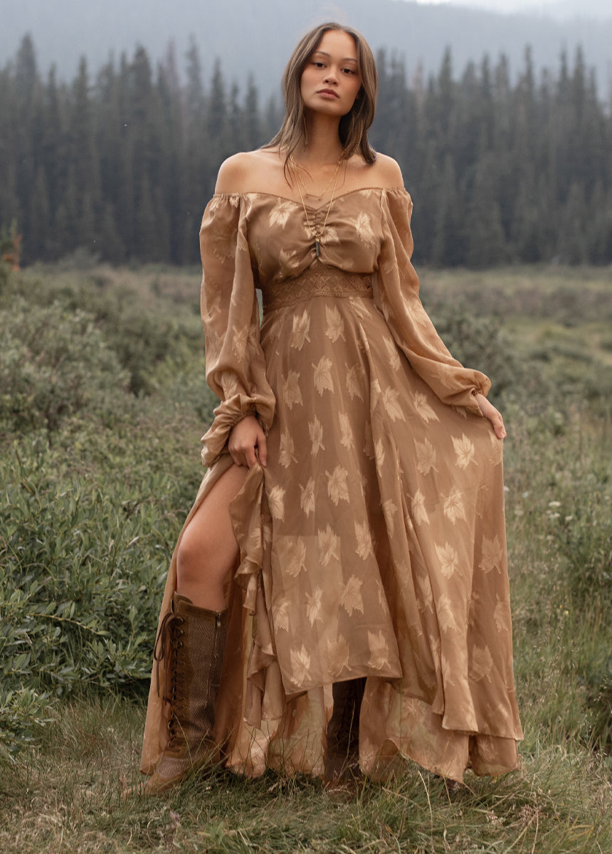 Isabella Dress in Latte