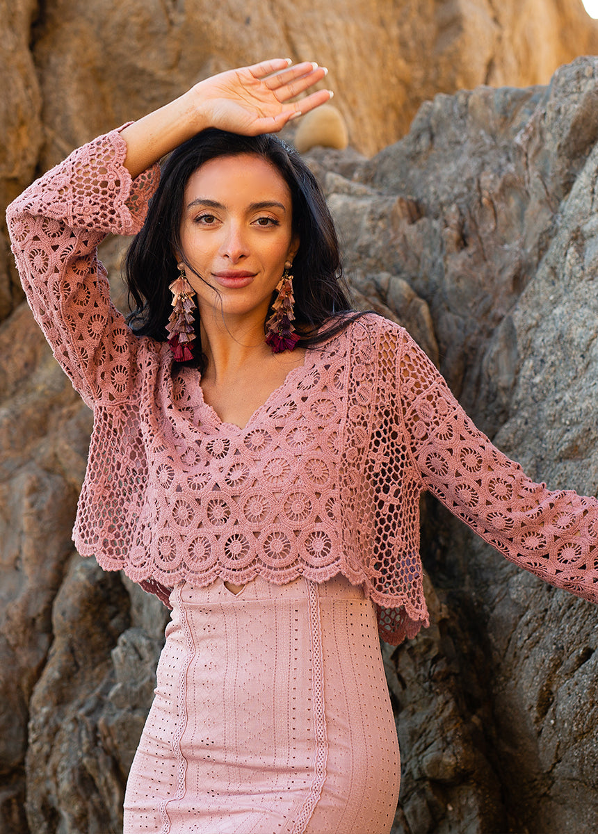 Iyla Top in Dusty Orchid