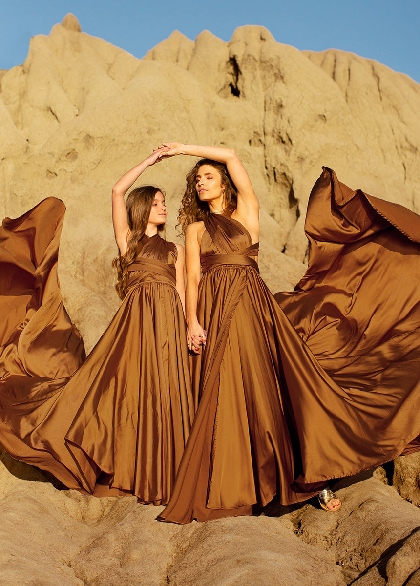 Junie Impact Dress in Dark Honey