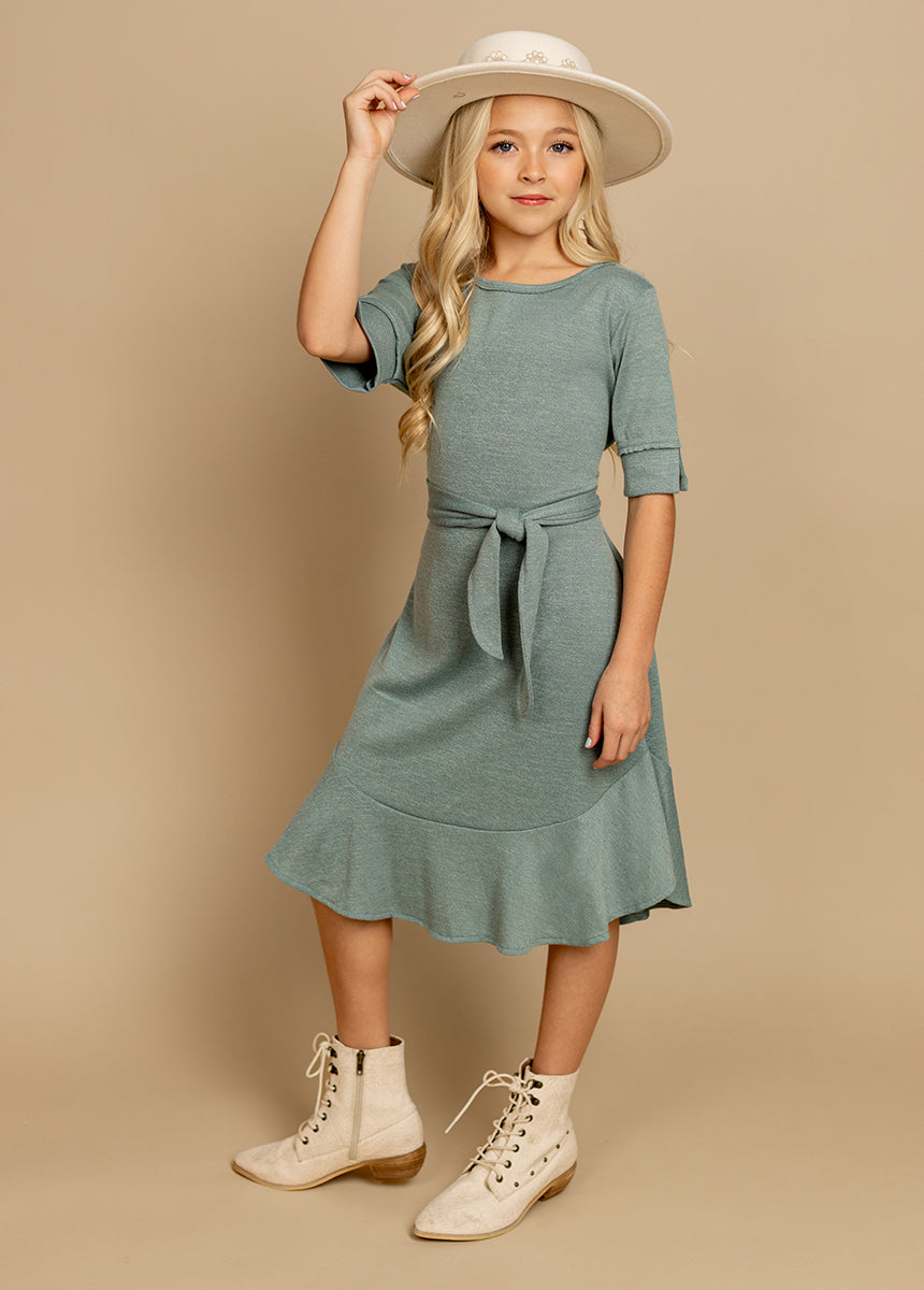 Jaliyah Dress in Island Sage