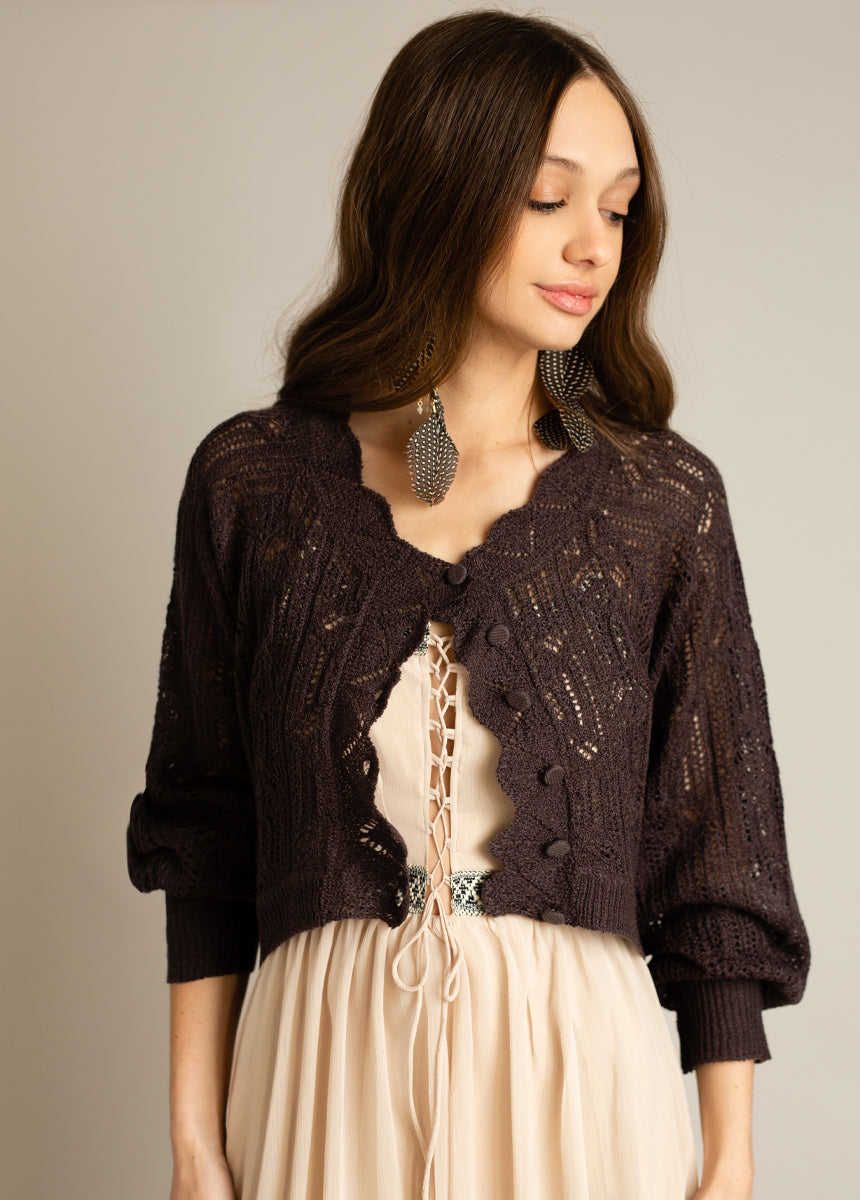 Jelana Sweater in Black Coffee