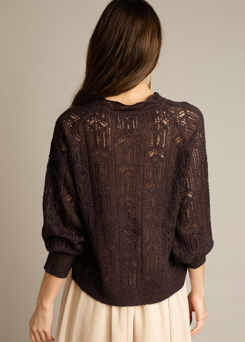 Jelana Sweater in Black Coffee