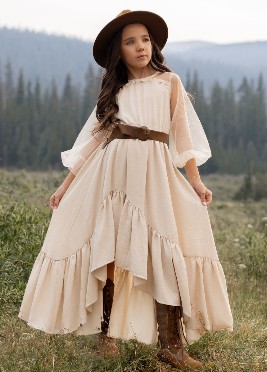 Jespyr Dress in Ecru