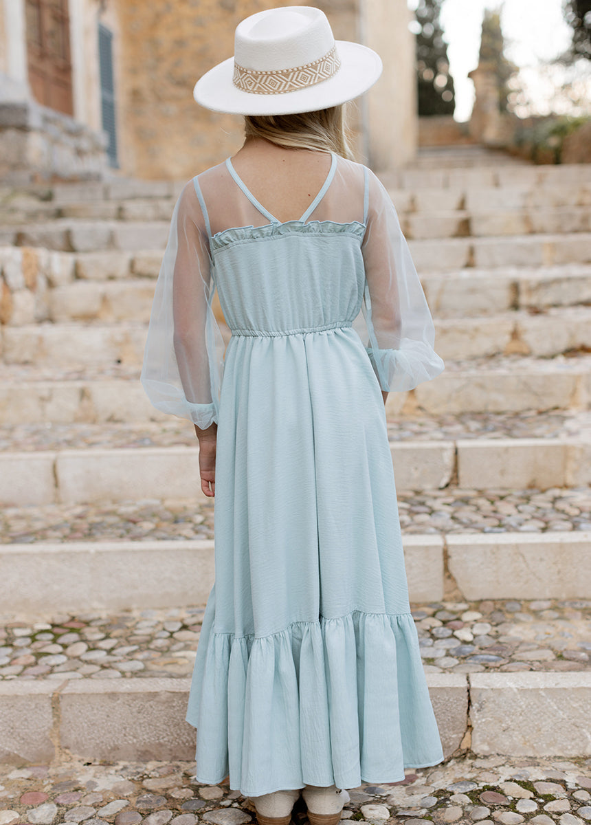 Jespyr Dress in Barely Blue