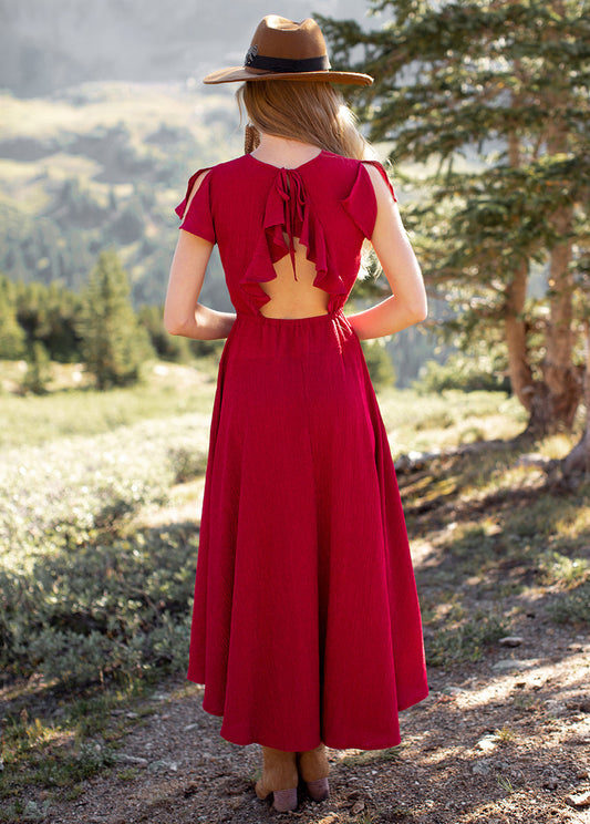 Jessah Dress in Sangria