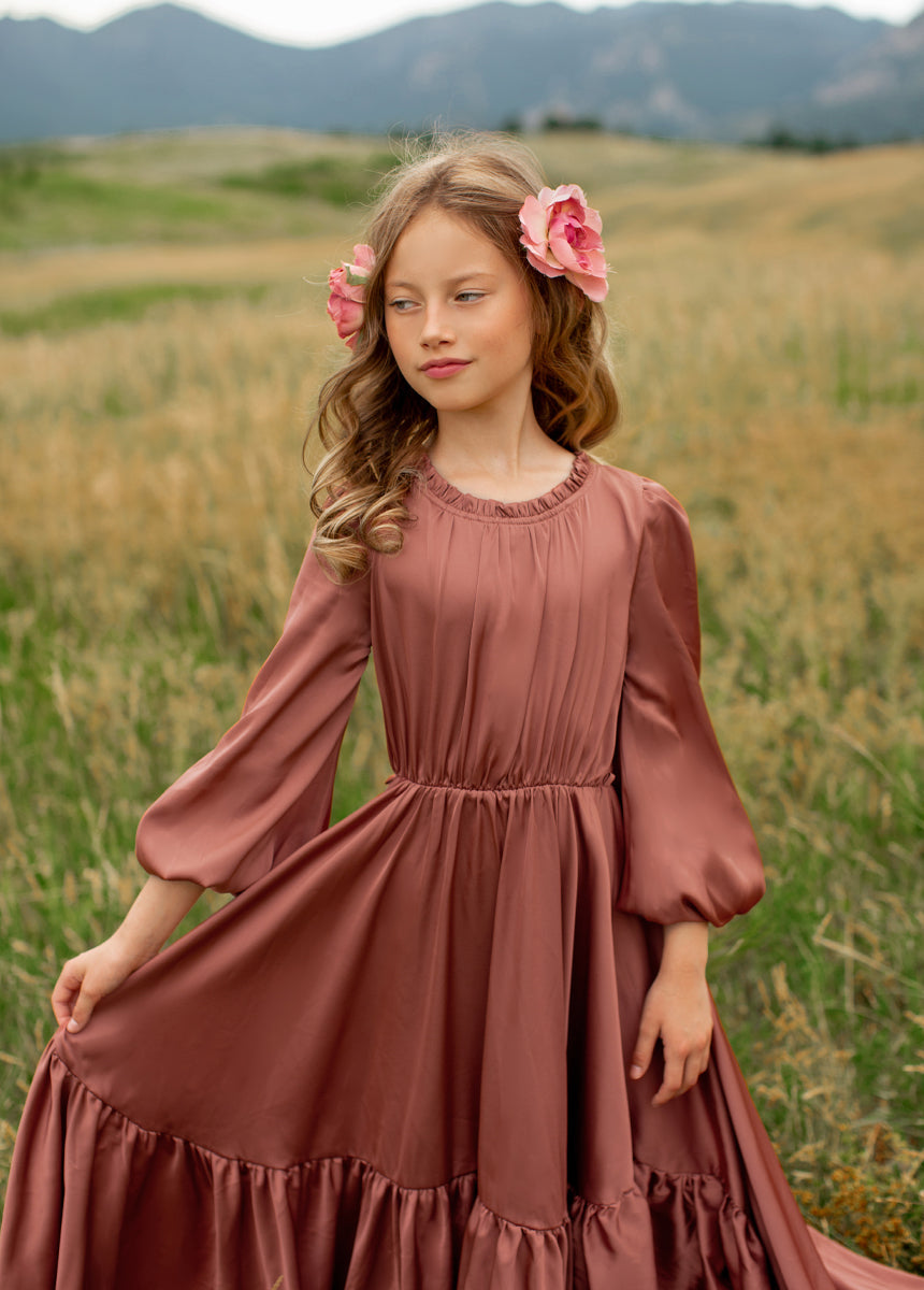 Leana Impact Dress in Cedarwood