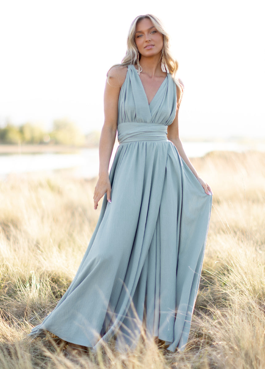 Juneau Dress in Sky Blue