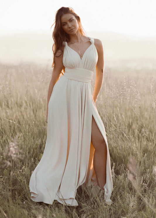 Juneau Dress in Ecru