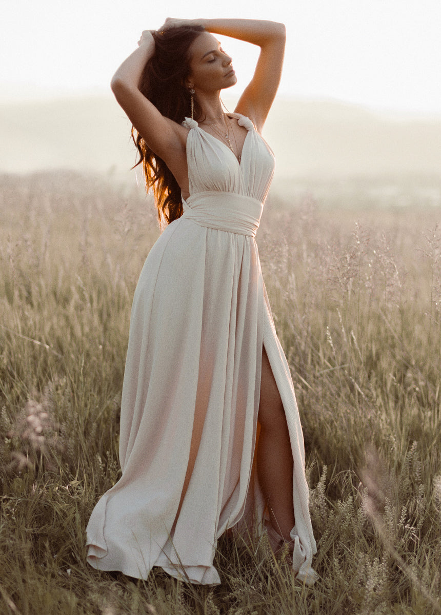 Juneau Dress in Ecru