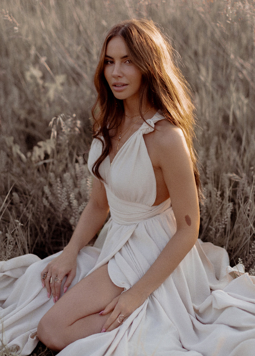 Juneau Dress in Ecru