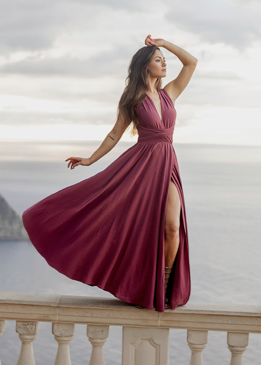 Juneau Dress in Deep Rose