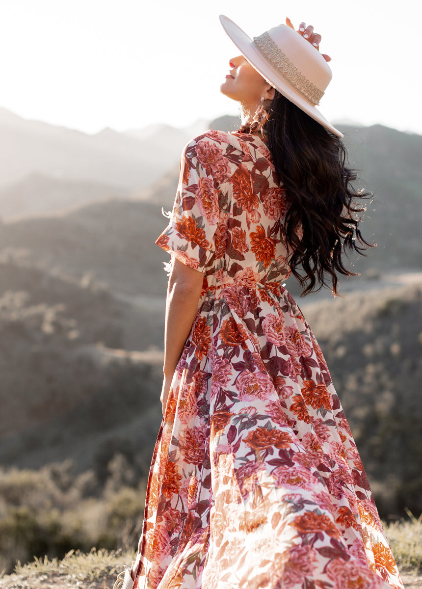 Kathleen Duster in Blush Floral