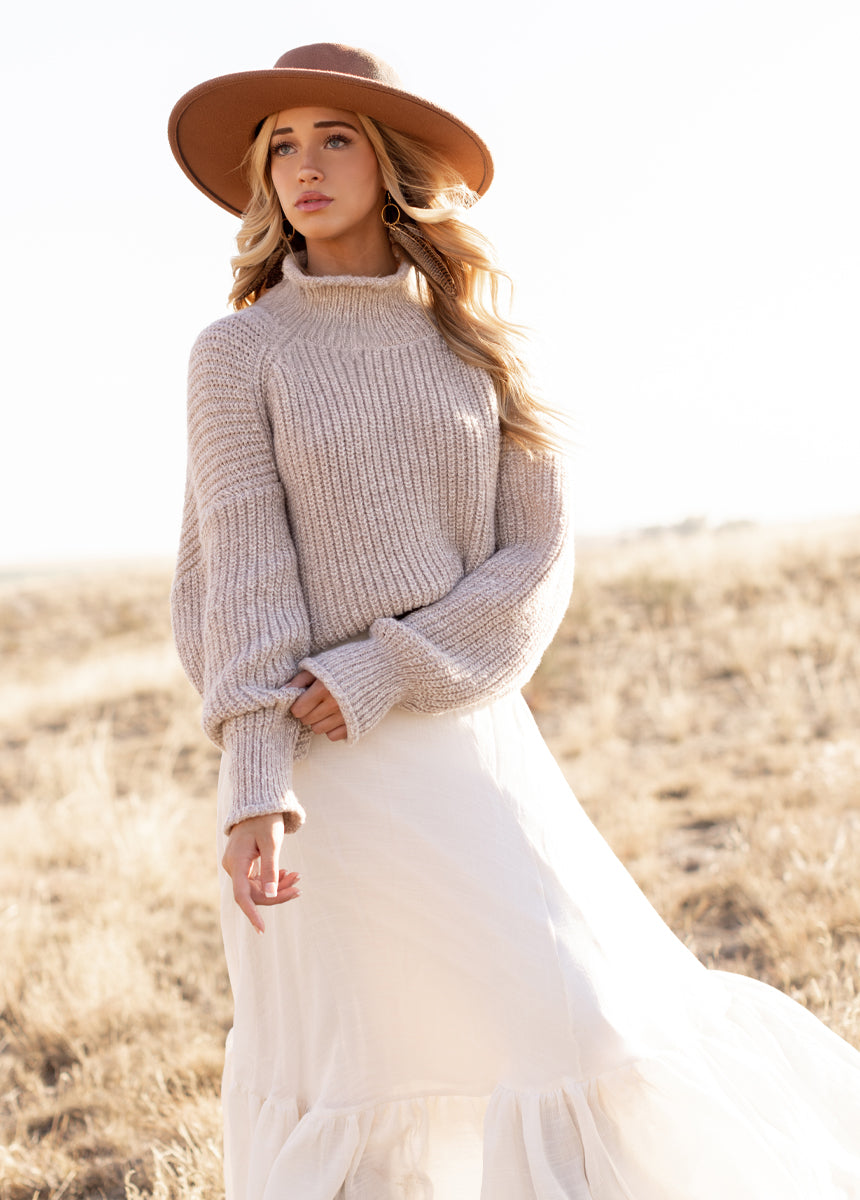 Kenzie Sweater in Heather Oat