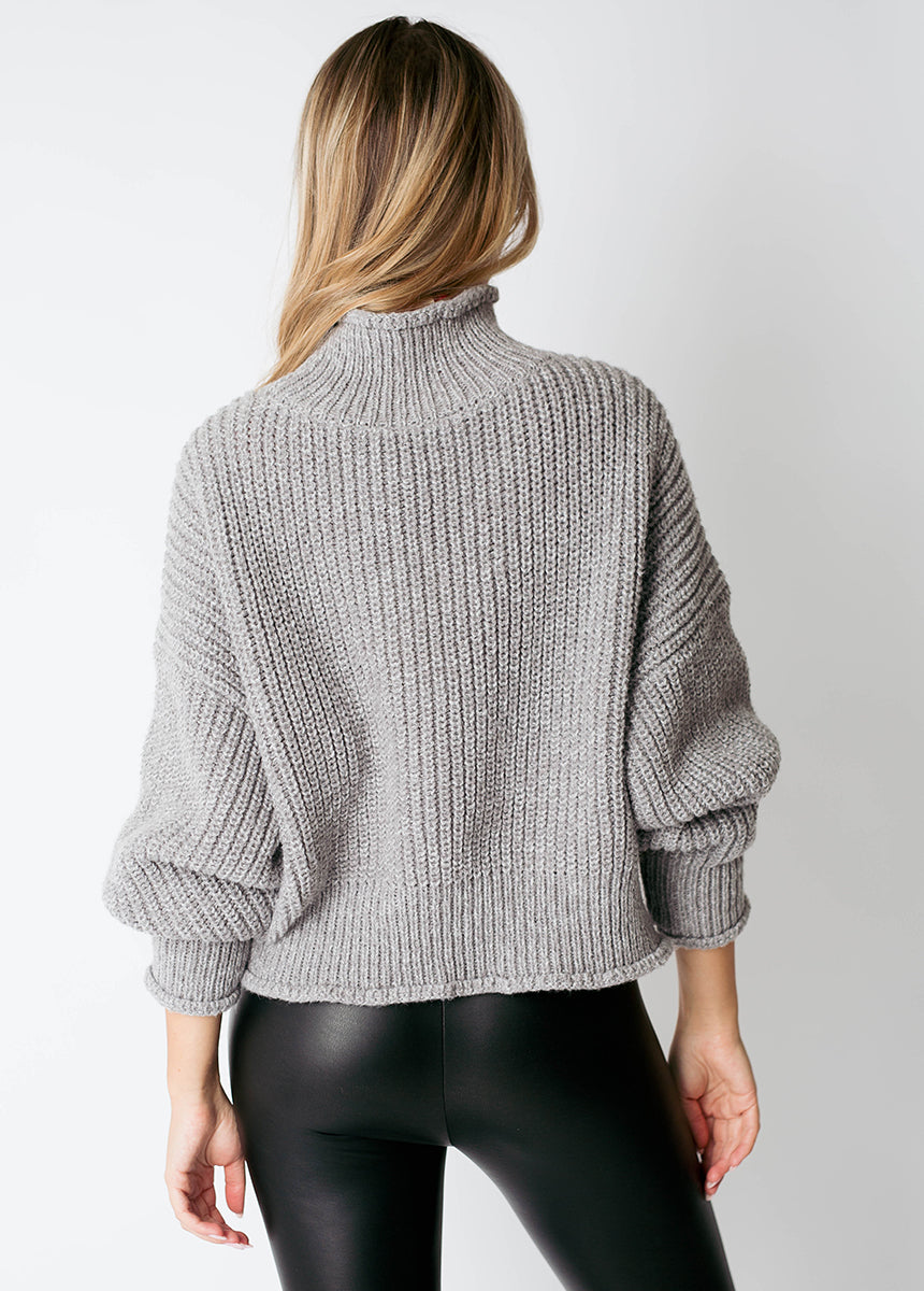 Kenzie Sweater in Heather Gray