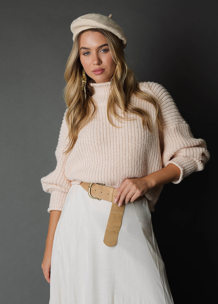 Kenzie Sweater in Heather Shell