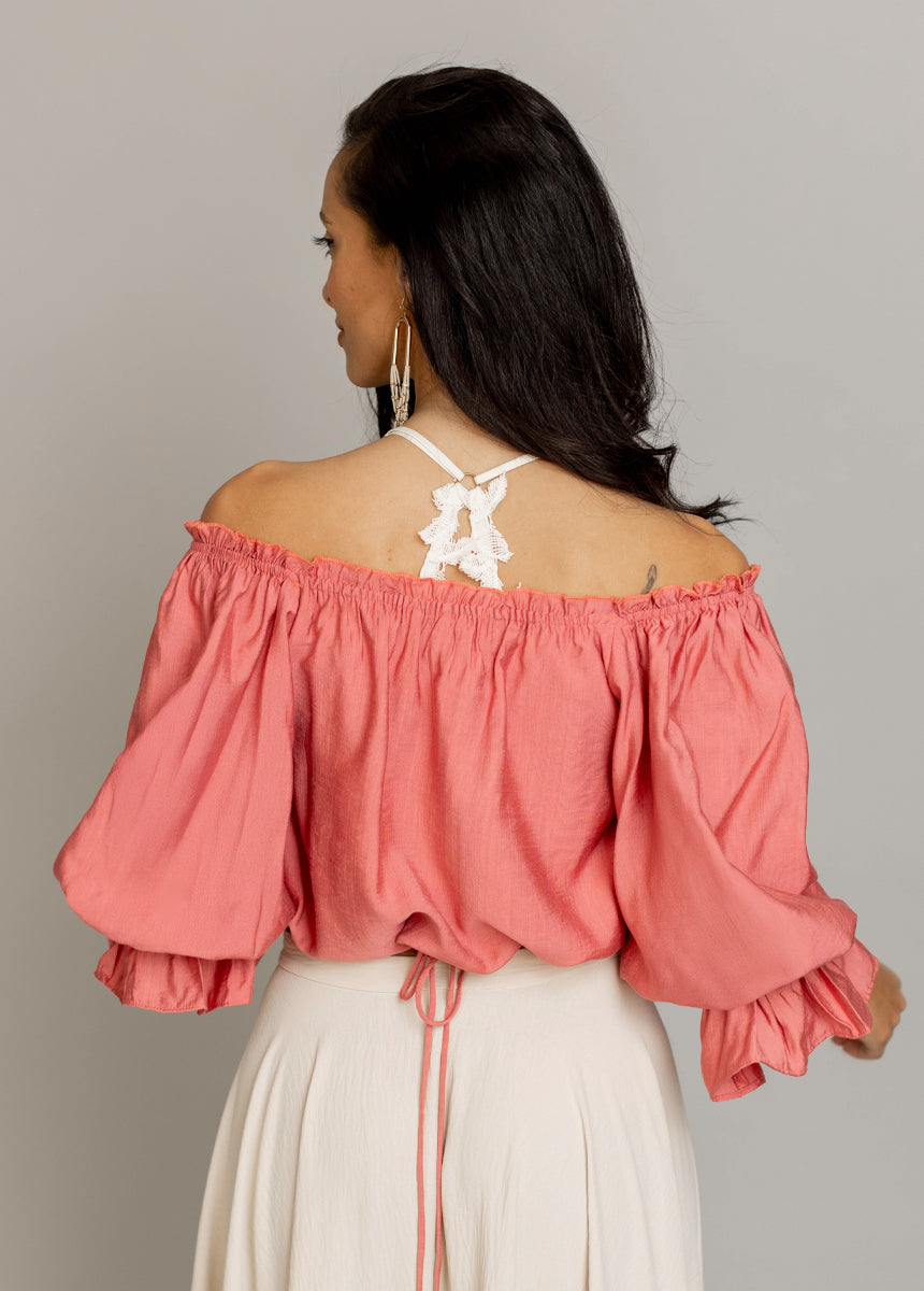 Kerra Top in Coral