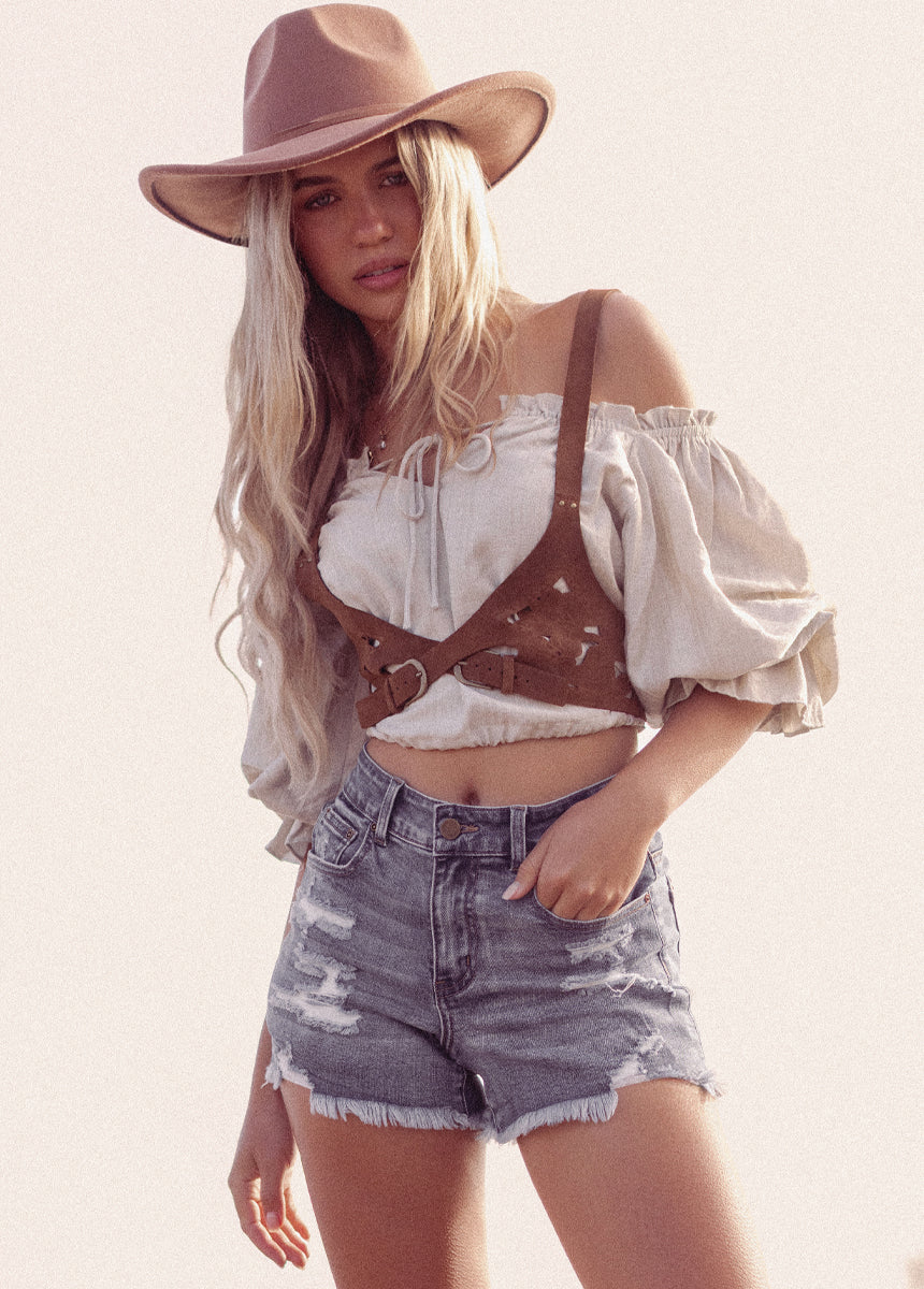 Markelle Shorts in Indigo