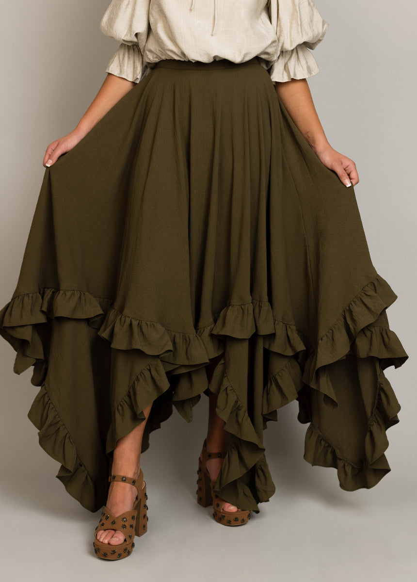 Sen Skirt in Olive