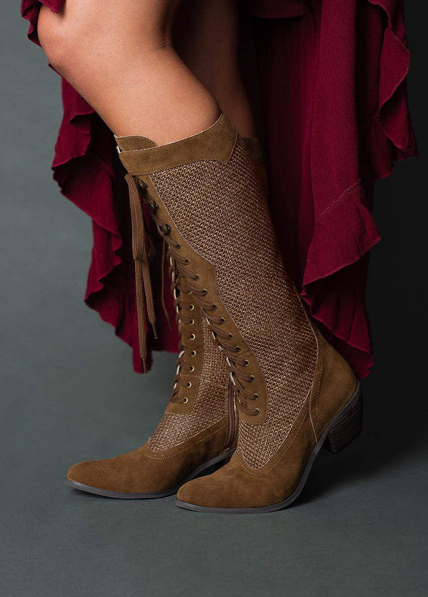 Kiko Tall Boots in Nutmeg