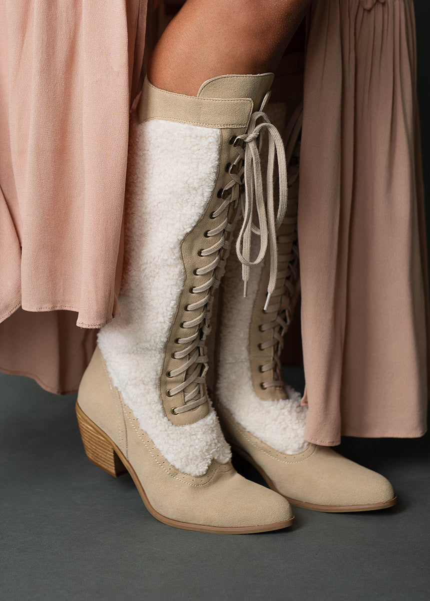 Kiko Tall Boots in Tan