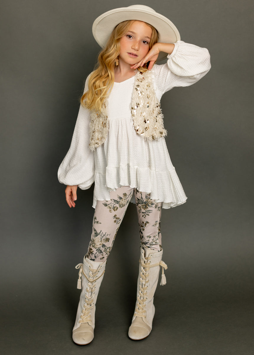 Laila Henley Top in Cream