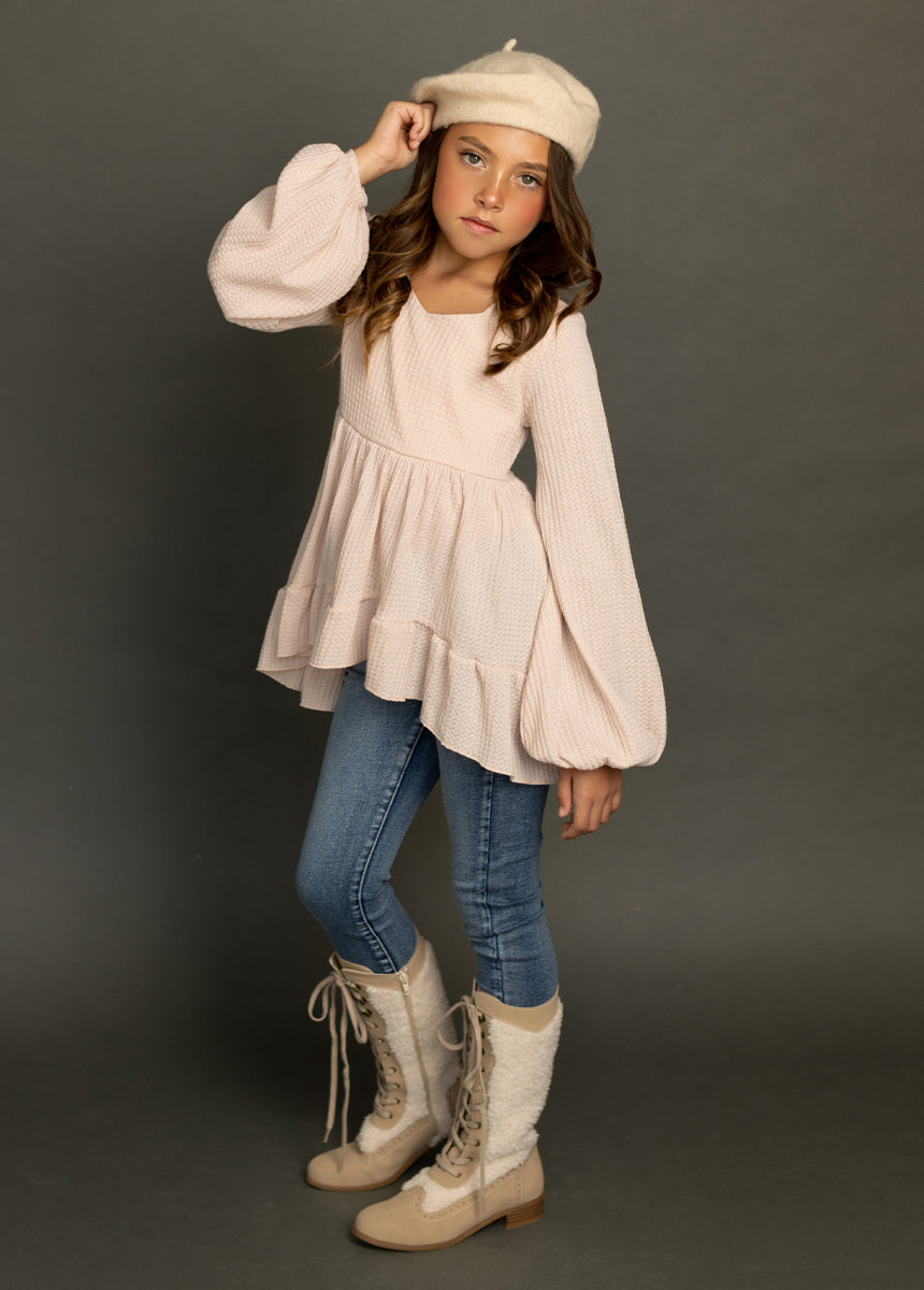 Laila Henley Top in Shell