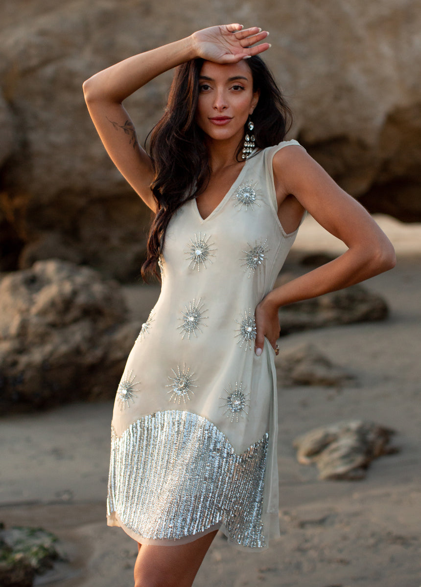 Lavinia Dress in Silver