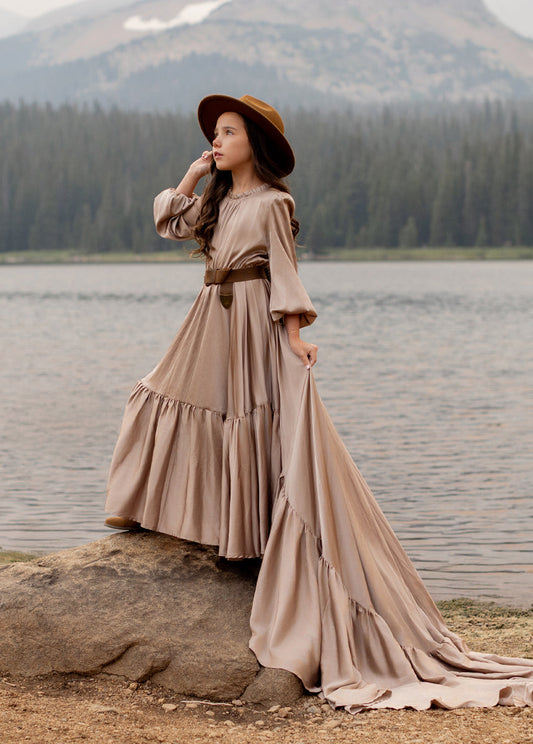 Leana Impact Dress in Stone