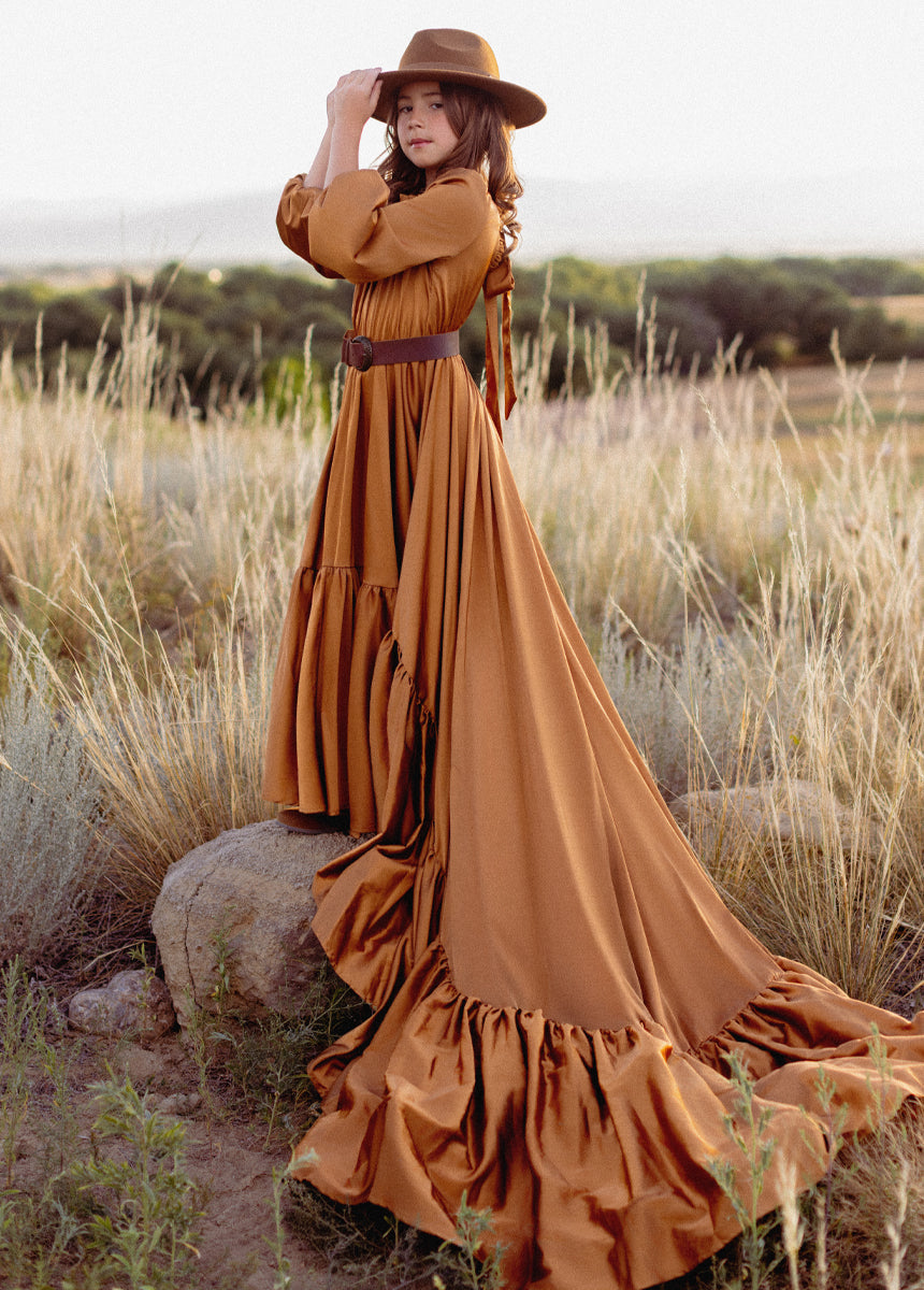 Leana Impact Dress in Dark Honey