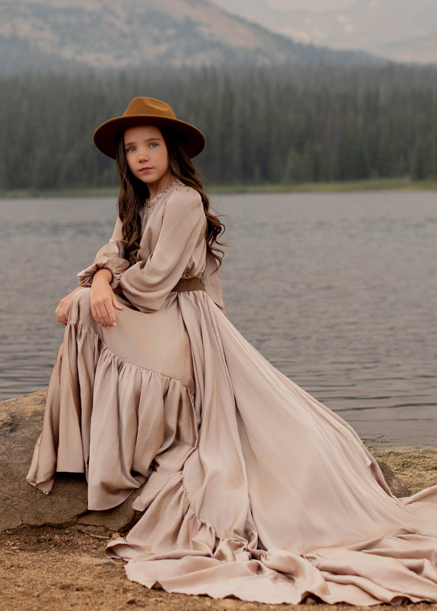 Leana Impact Dress in Stone