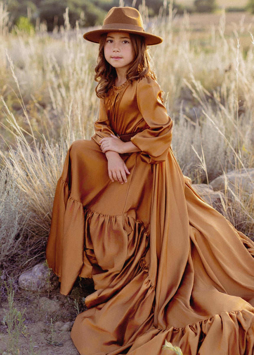 Leana Impact Dress in Dark Honey