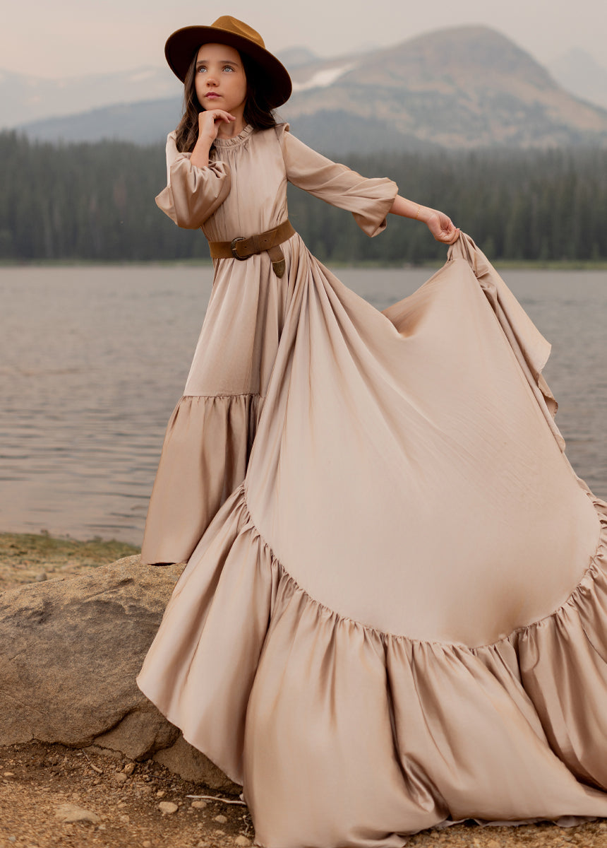 Leana Impact Dress in Stone