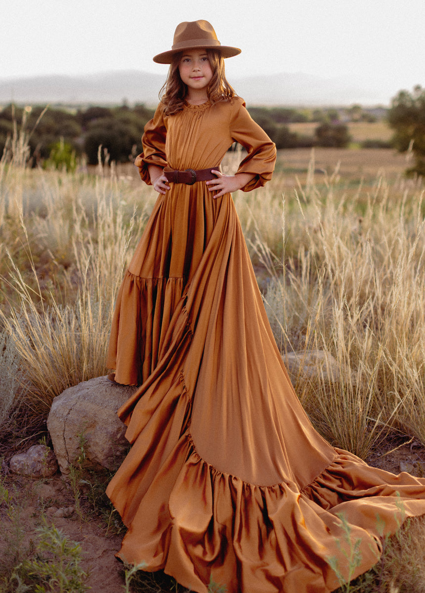 Leana Impact Dress in Dark Honey