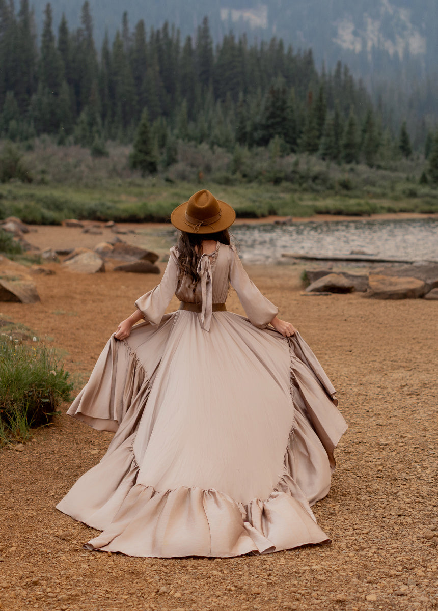 Leana Impact Dress in Stone