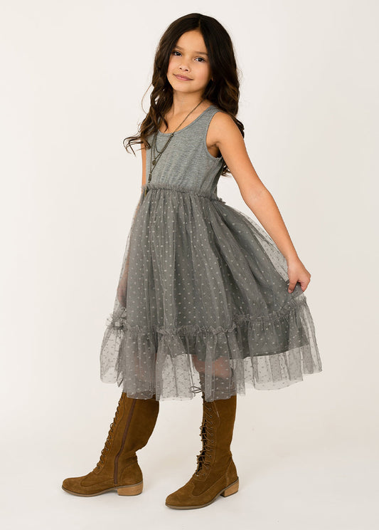 Leila Dress in Gray