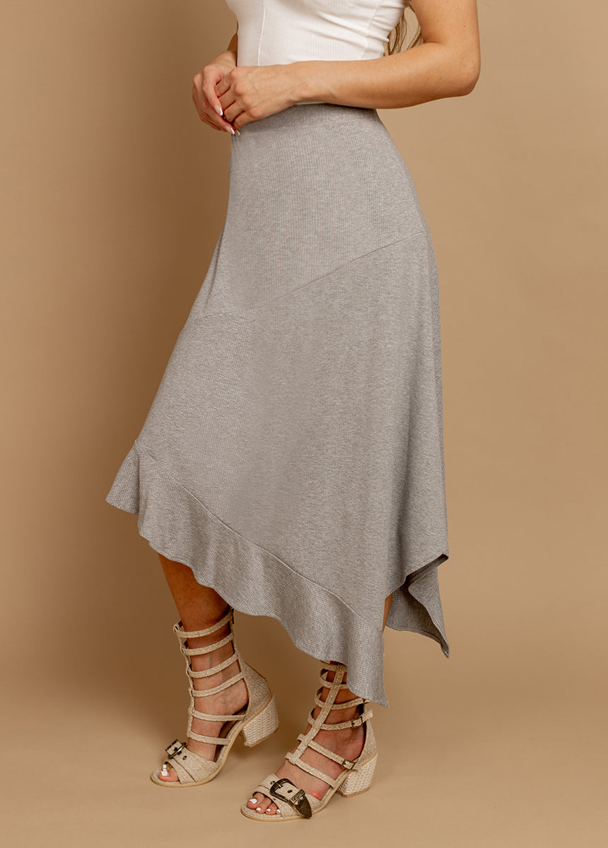 Lysha Skirt in Heather Gray