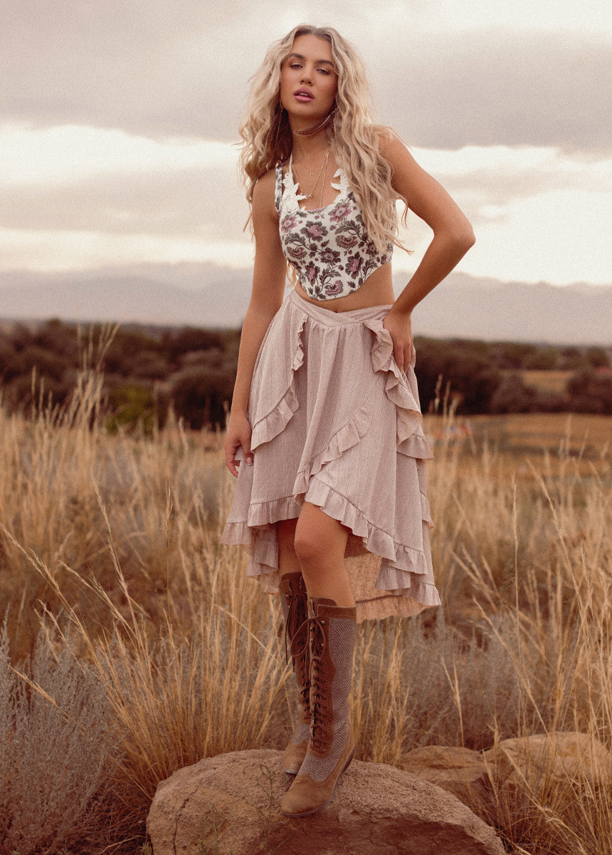 London Skirt in Desert Shell