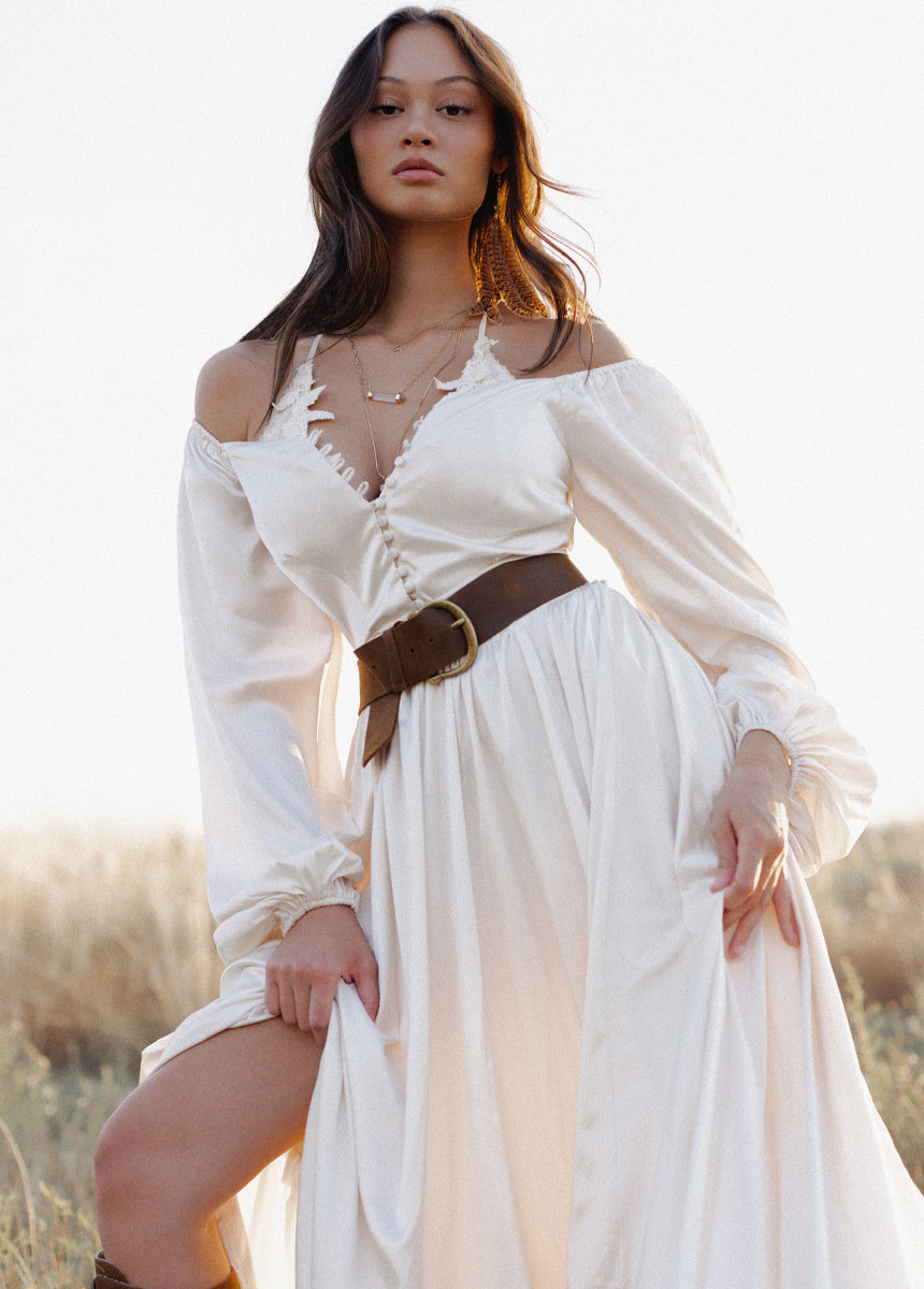 Lorna Impact Dress in Cream